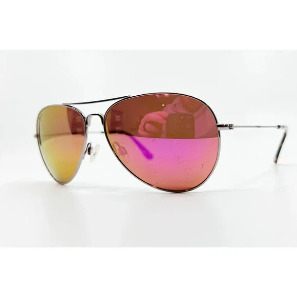Maui Jim Mavericks Sunglasses Silver MJ264-16R 61-14-137 Mens Tortoise 7868